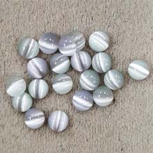 6MM ROUND CABOCHON CAT'S EYE GREY(20PCS/BAG)